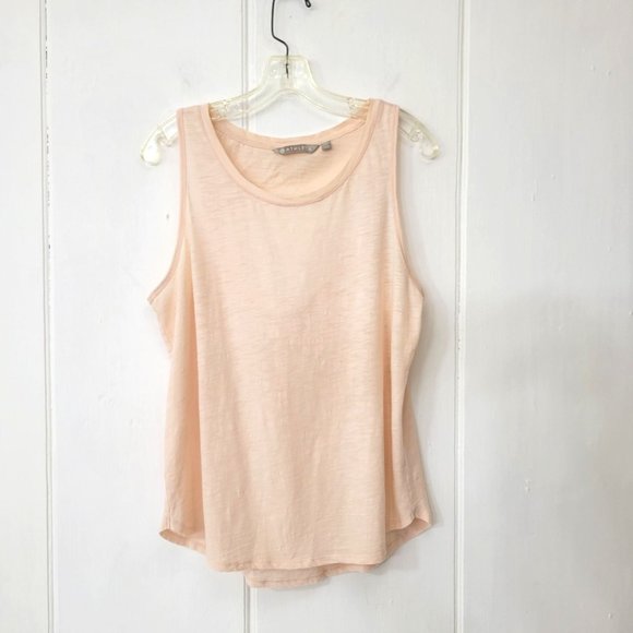 Athleta Light Pink Tank Top with Back Cut Out - Picture 4 of 5